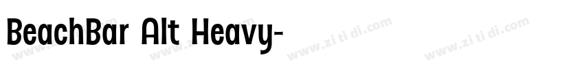 BeachBar Alt Heavy字体转换